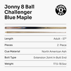 Jonny 8 Ball Challenger cue and hard case set