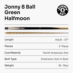 Jonny 8 Ball adjustable 57-inch 3-piece cue
