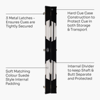 Baize Master Arrow 3/4 cue case