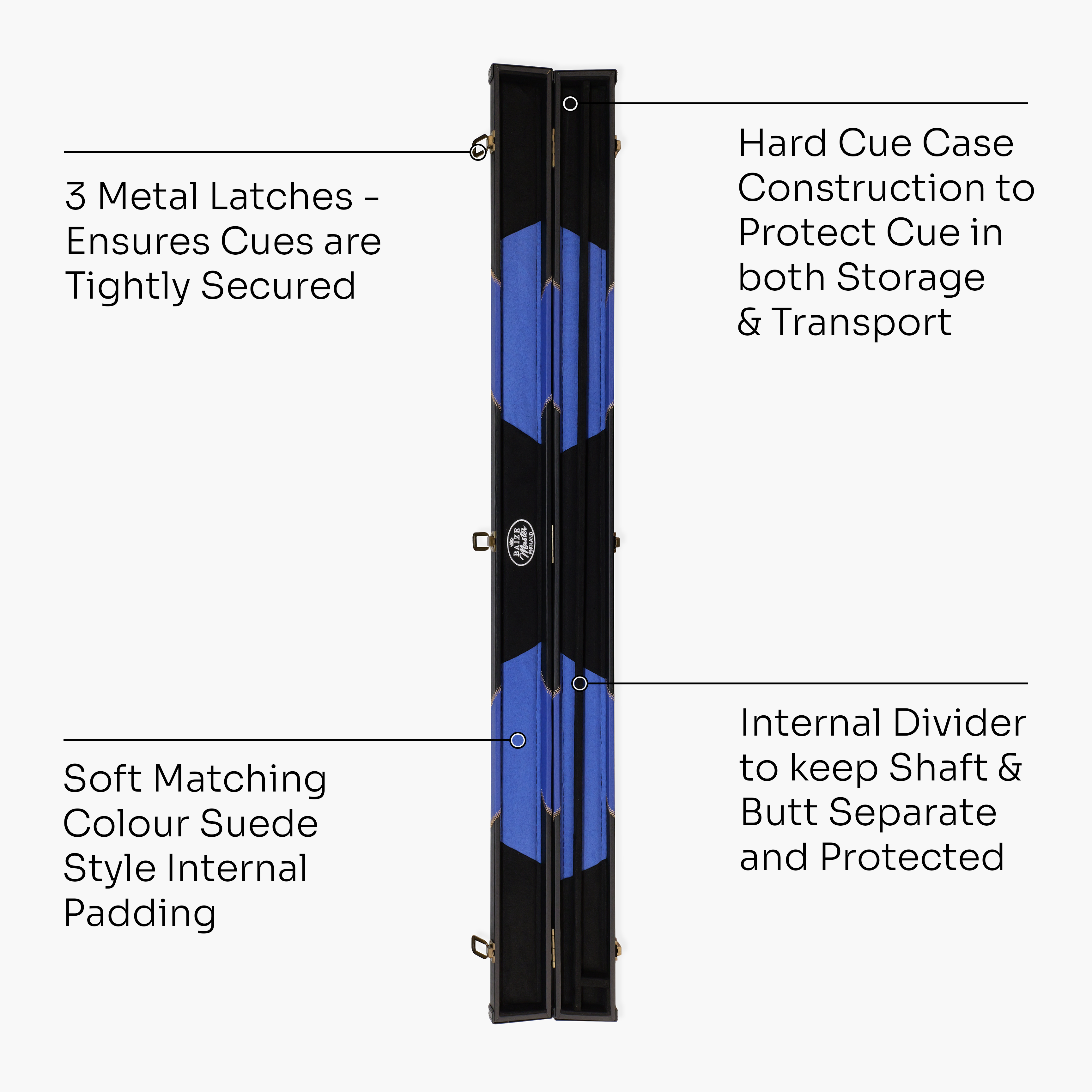 Baize Master Arrow 3/4 cue case