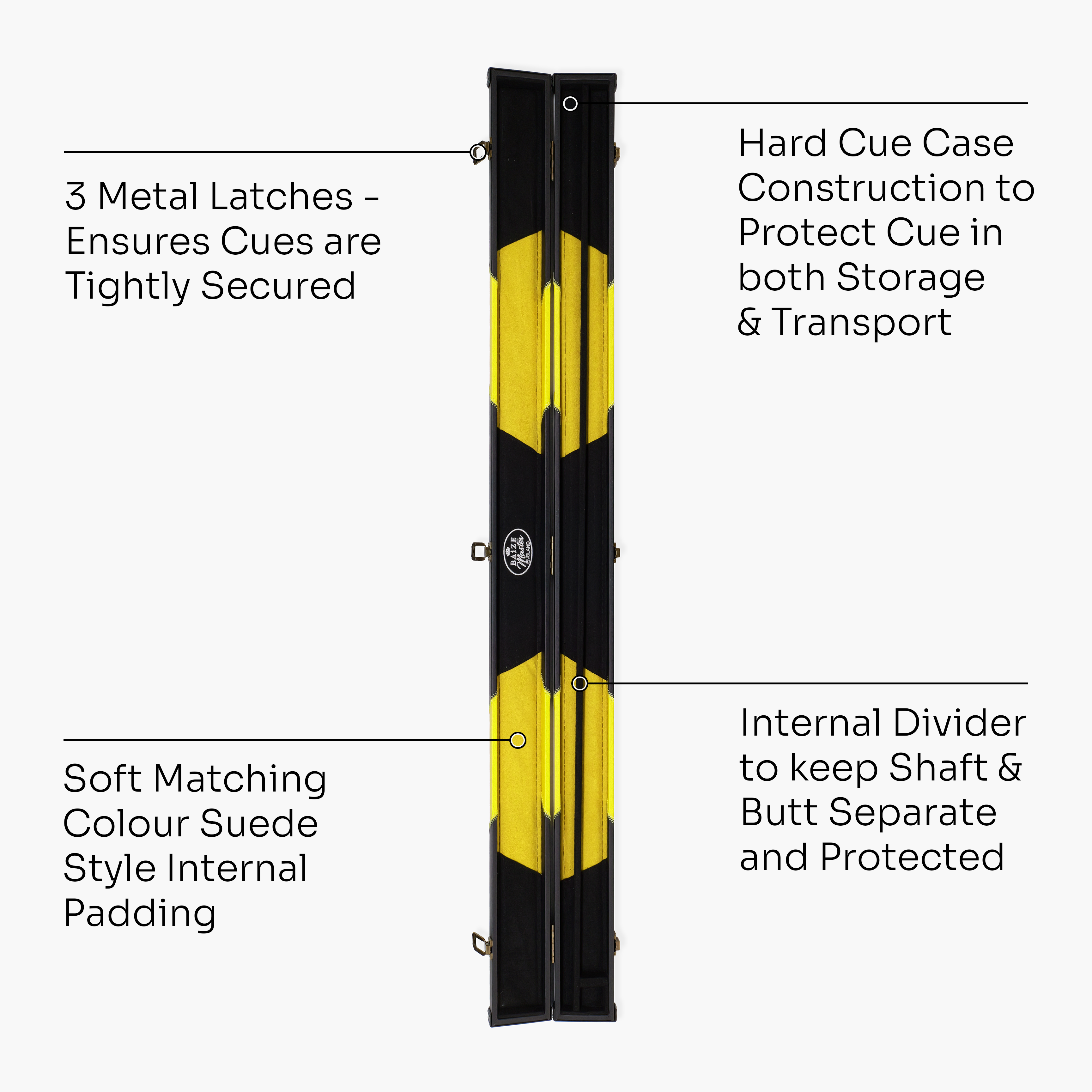 Baize Master Arrow 3/4 cue case