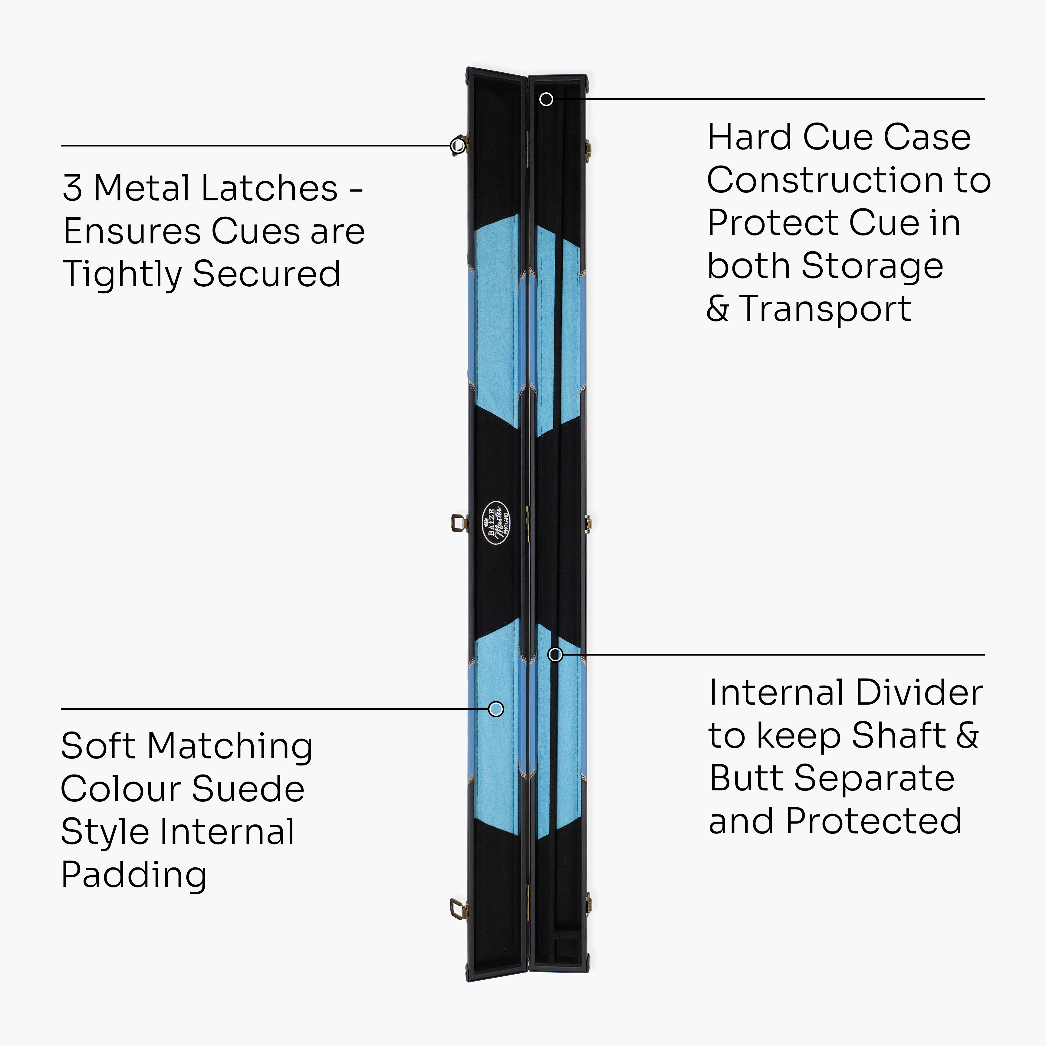 Baize Master Arrow 3/4 cue case
