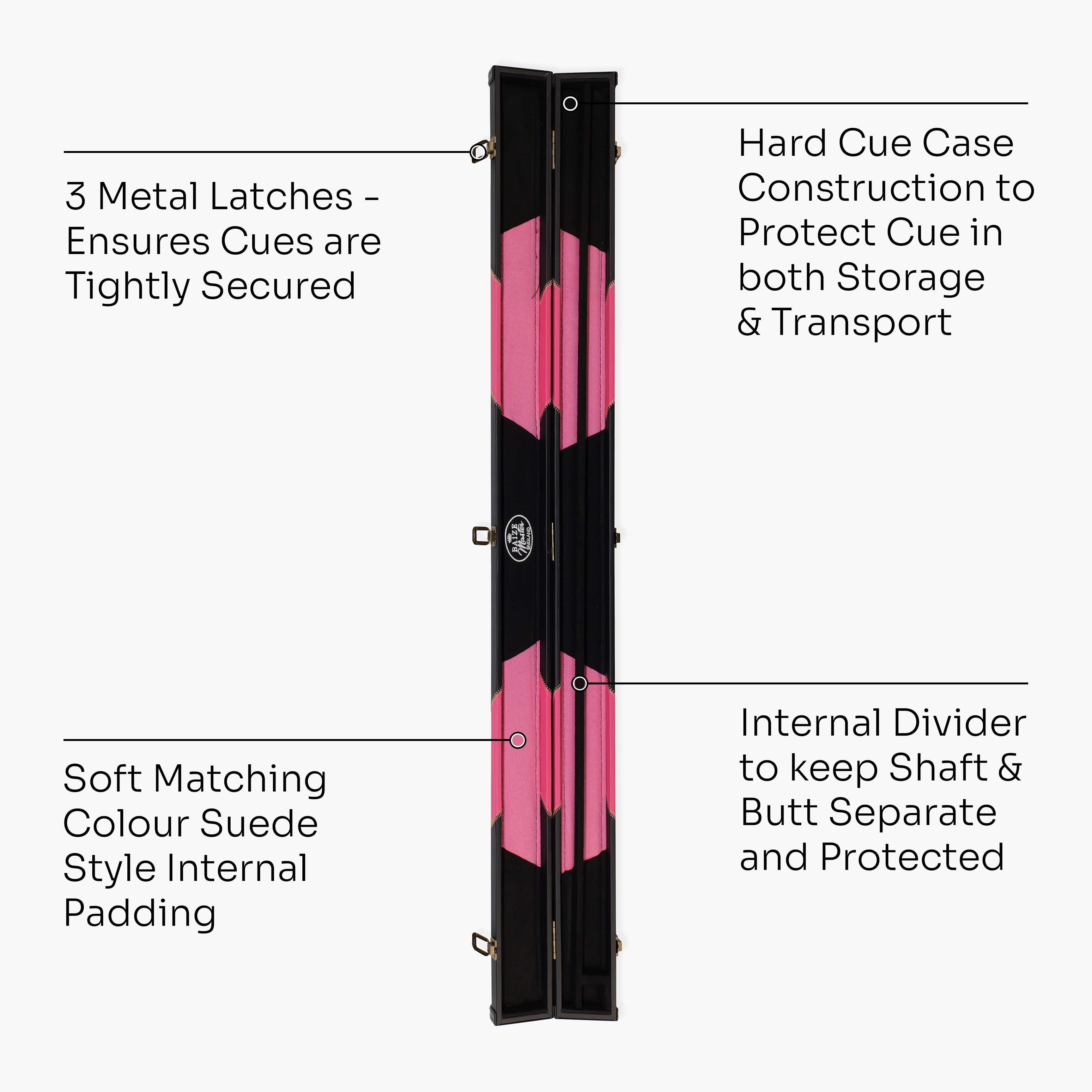 Baize Master Arrow 3/4 cue case