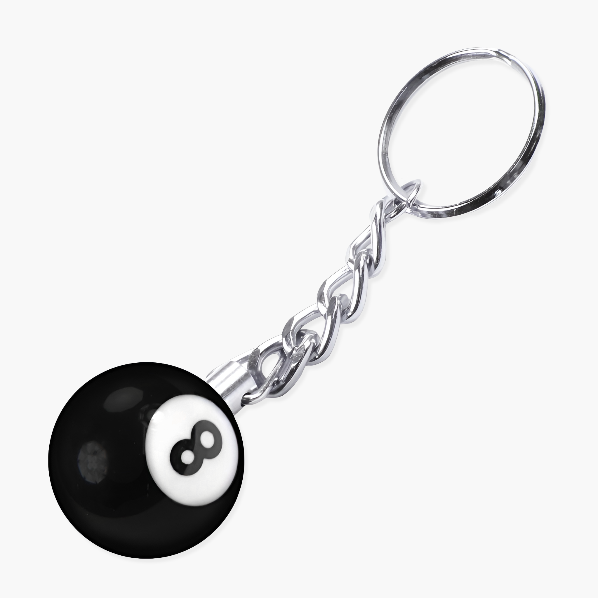 Miniature 8-ball keyring - 2.5cm