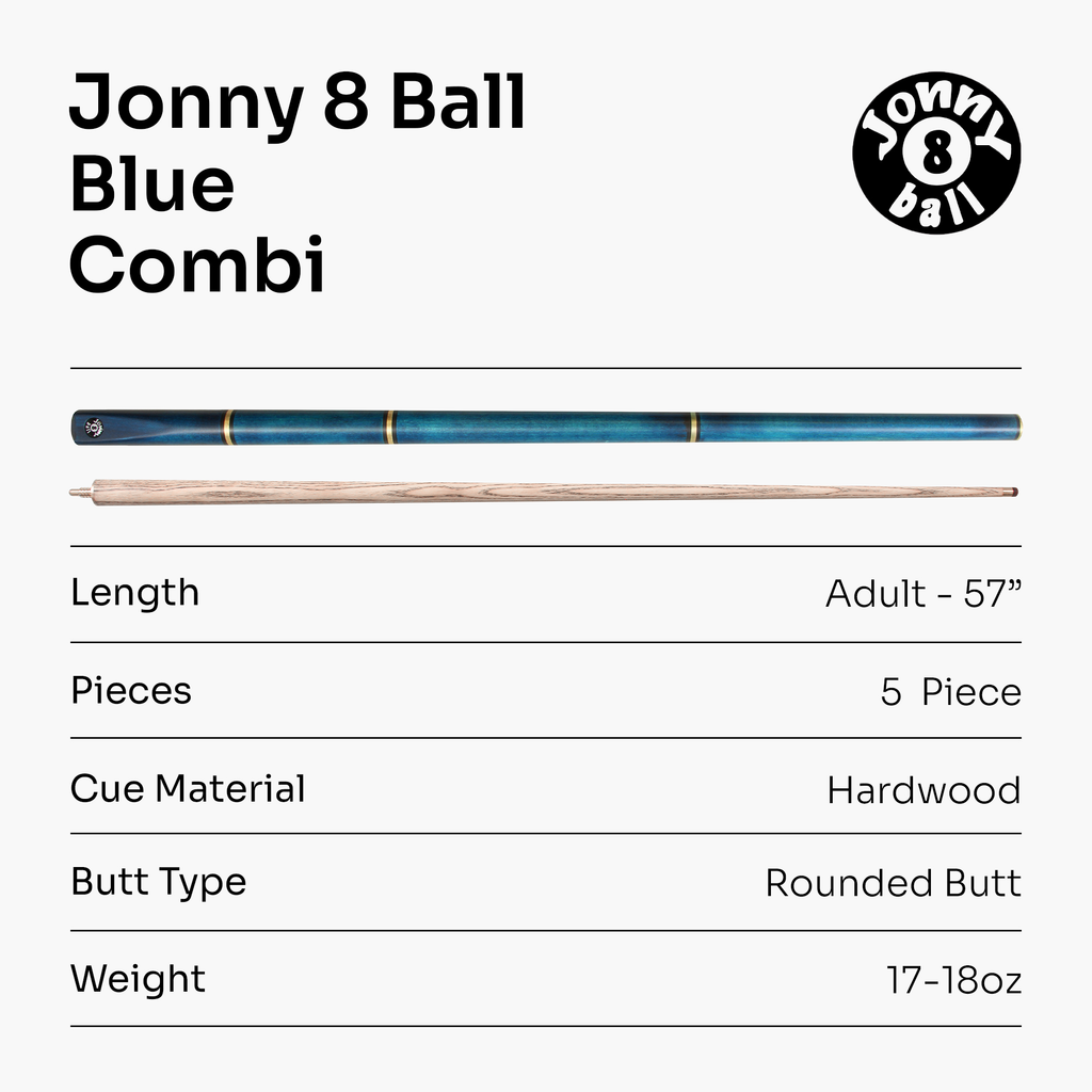 Jonny 8 Ball Combi adjustable 5-piece cue