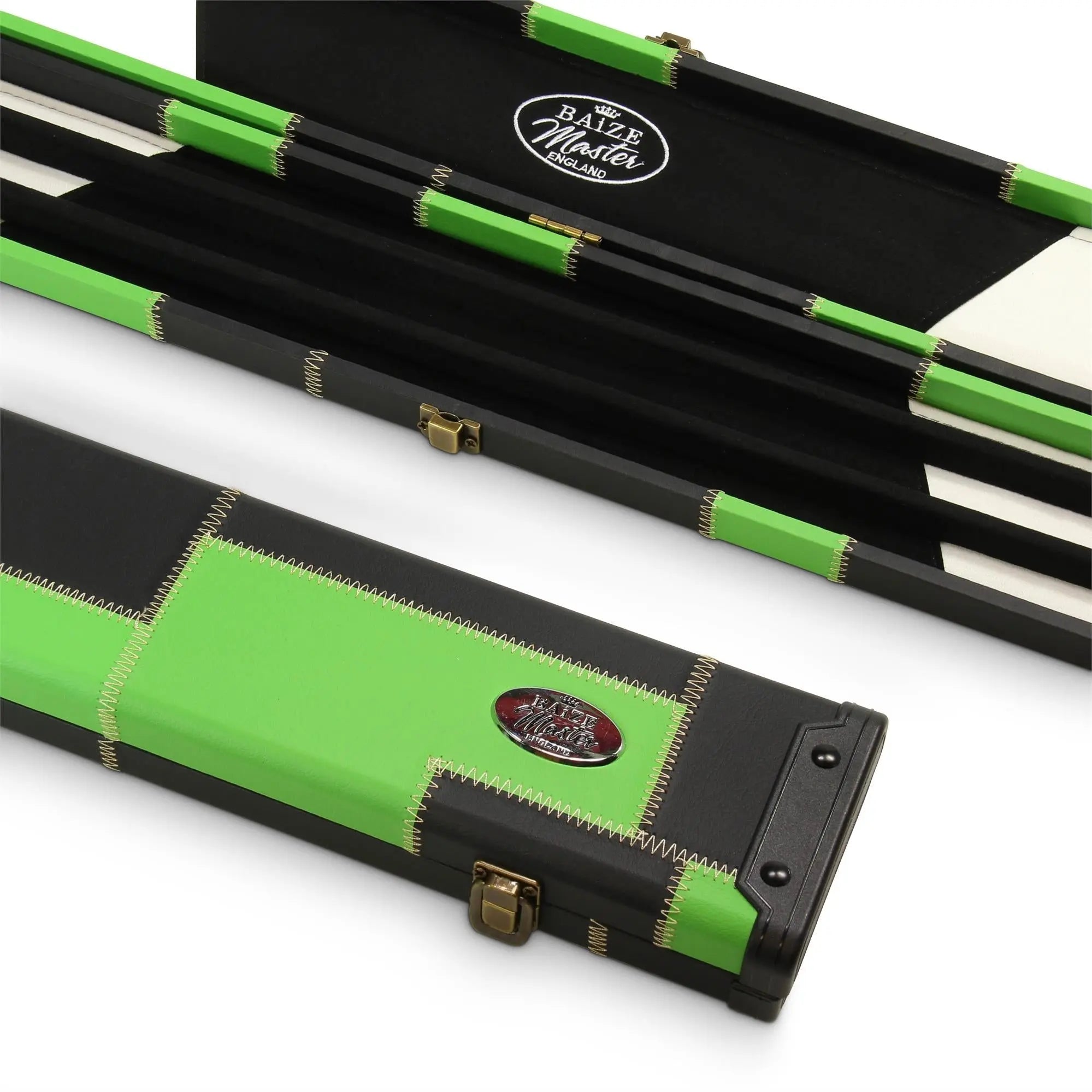 Baize Master wide 1-piece patch cue case - 3 cues Cue + Case