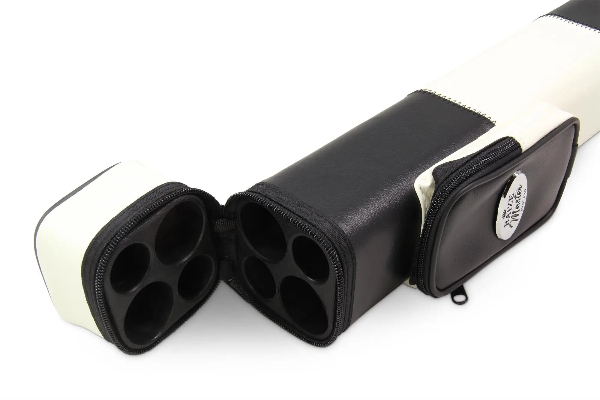 Baize Master black and white square cue case Cue + Case