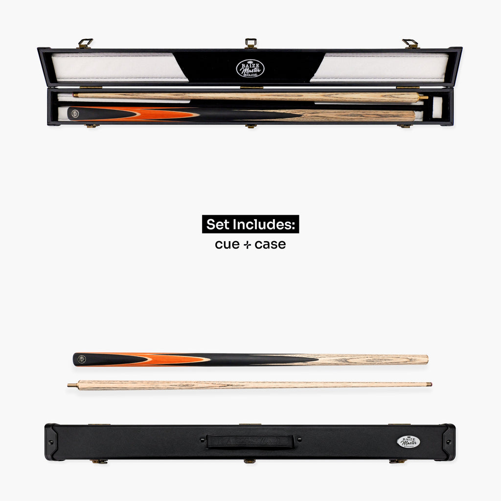 Baize Master Crucible cue and case set - 9.5mm tip