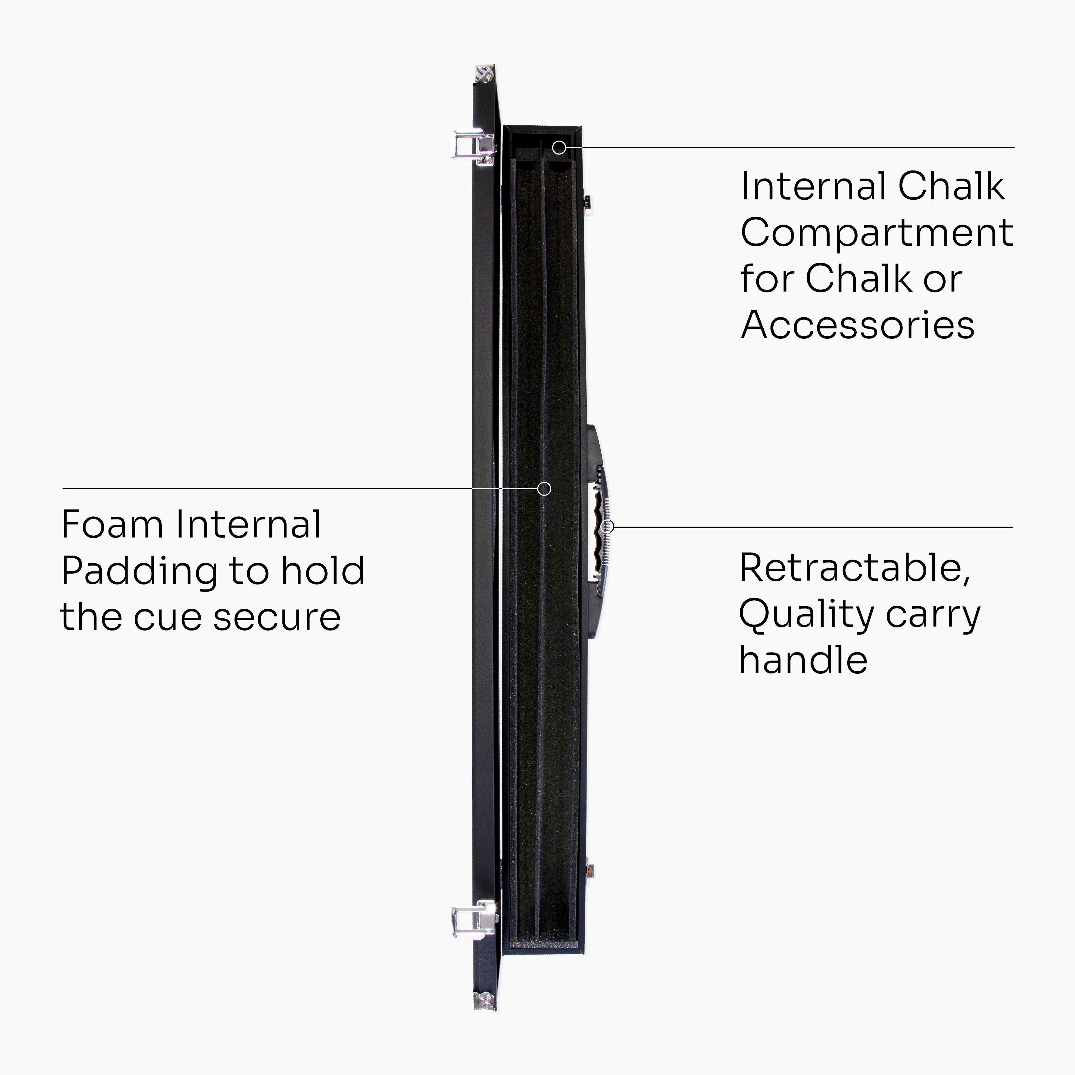 Jonny 8 Ball adjustable 57-inch 3-piece cue and hard case