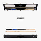 Baize Master Crucible cue and case set - 9.5mm tip