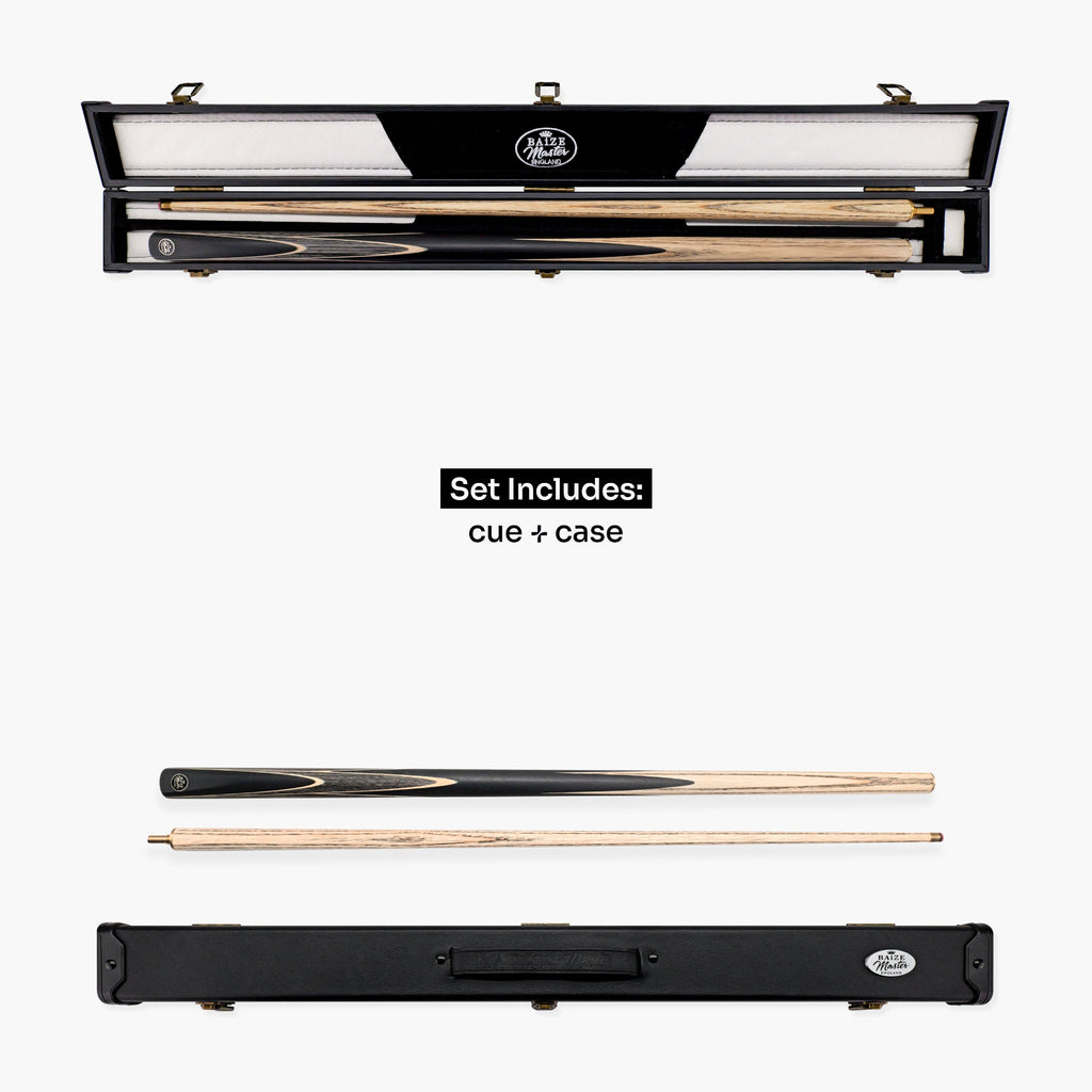 Baize Master Crucible cue and case set - 9.5mm tip