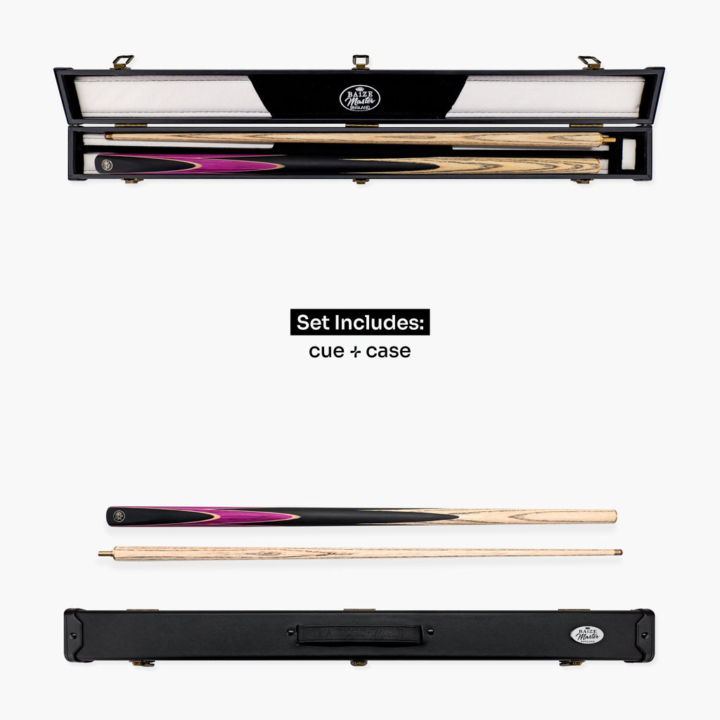 Baize Master Crucible cue and case set - 9.5mm tip