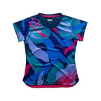 Aixo Abstract Womens Top Multicolour Dark