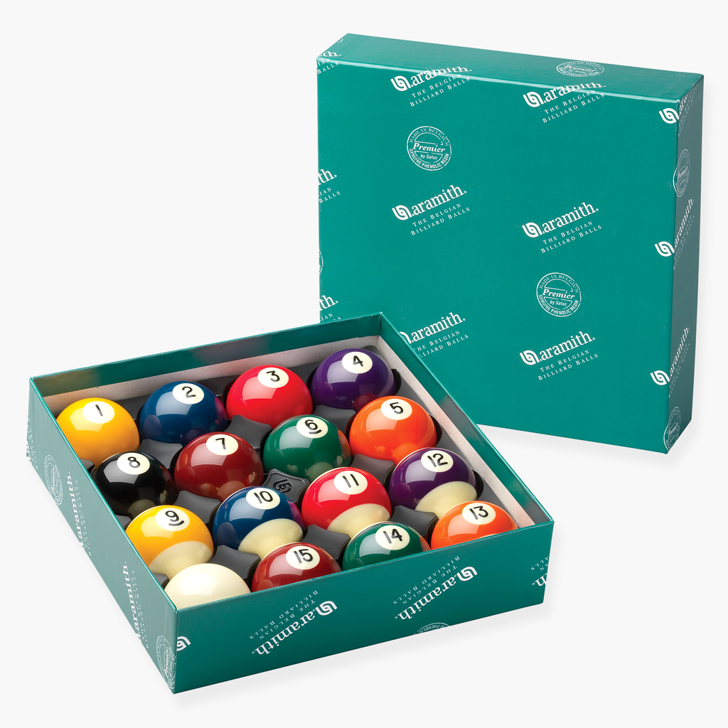 Aramith Premier snooker spots and stripes balls
