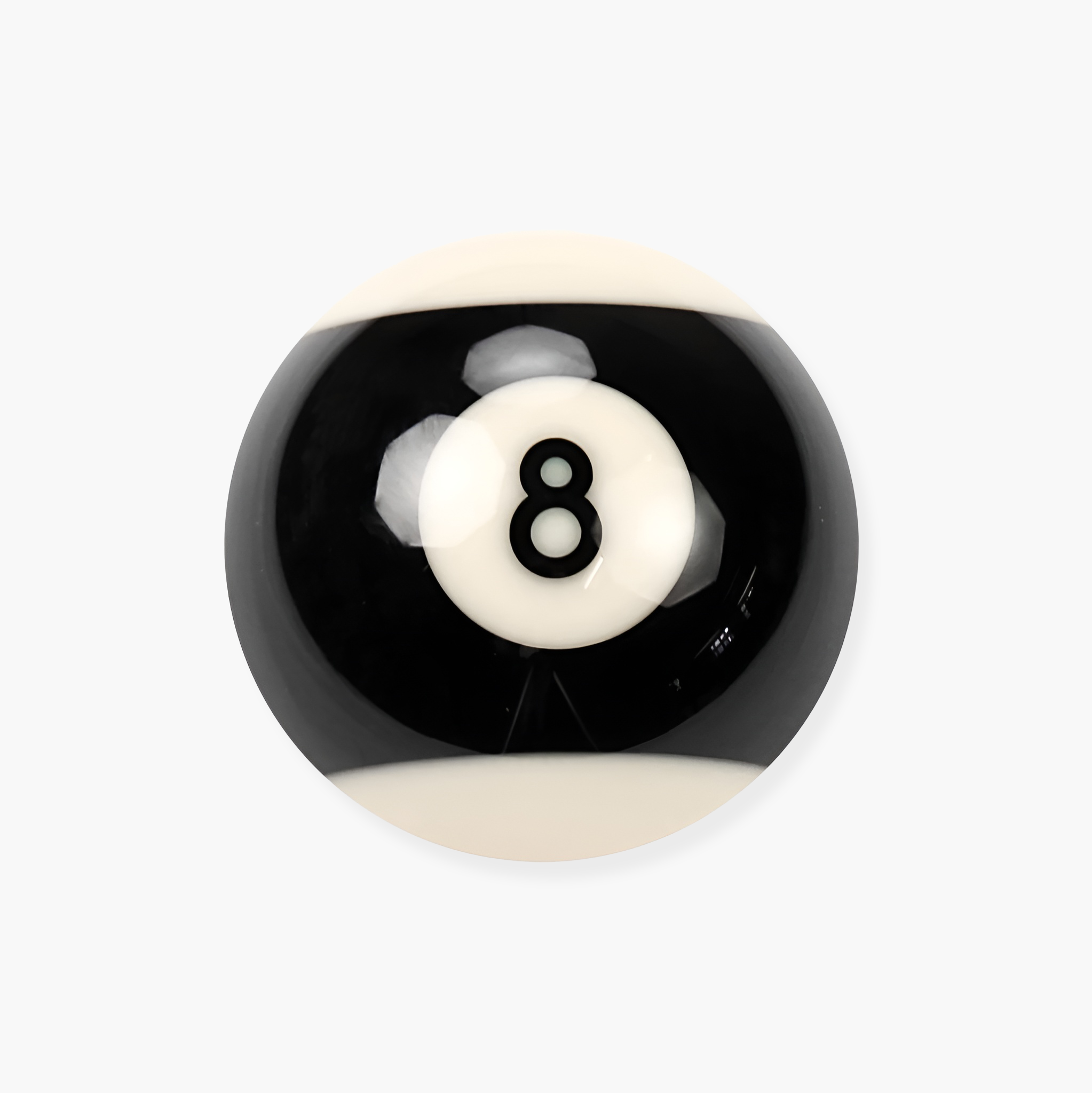 Super Aramith Pro Cup 2 Inch Striped Black 8 Ball in Blister Pack