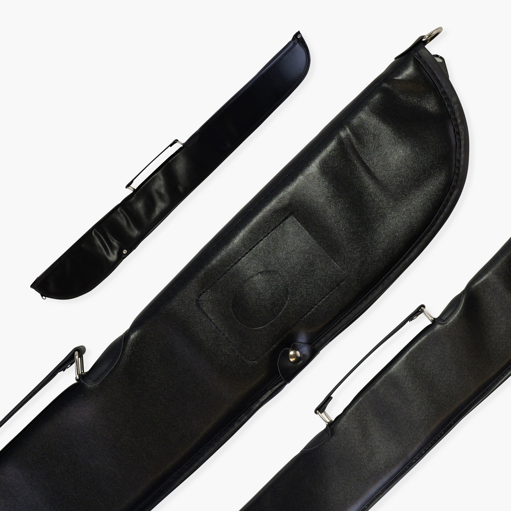 Economy black vinyl 57-inch cue case
