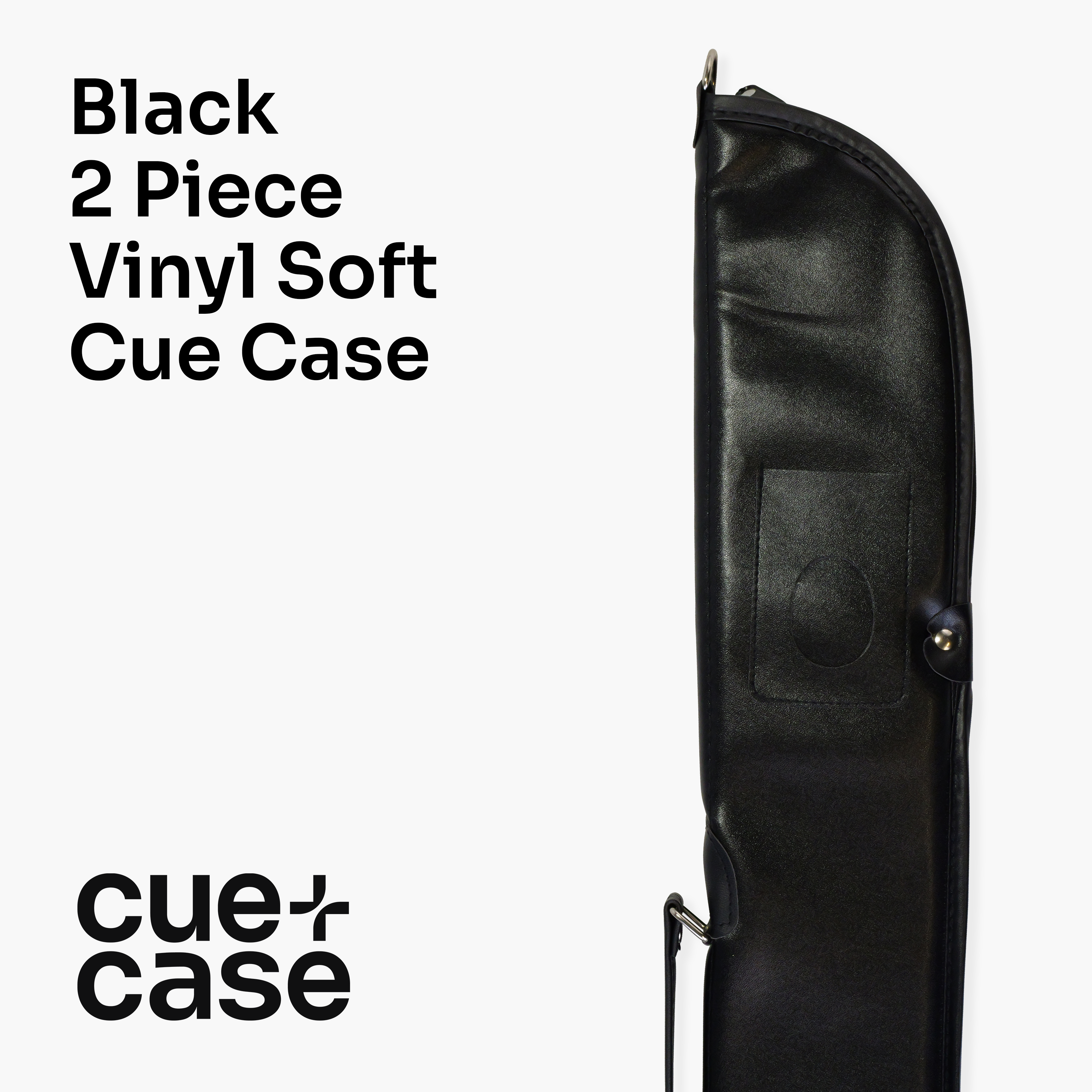 Economy black vinyl 57-inch cue case