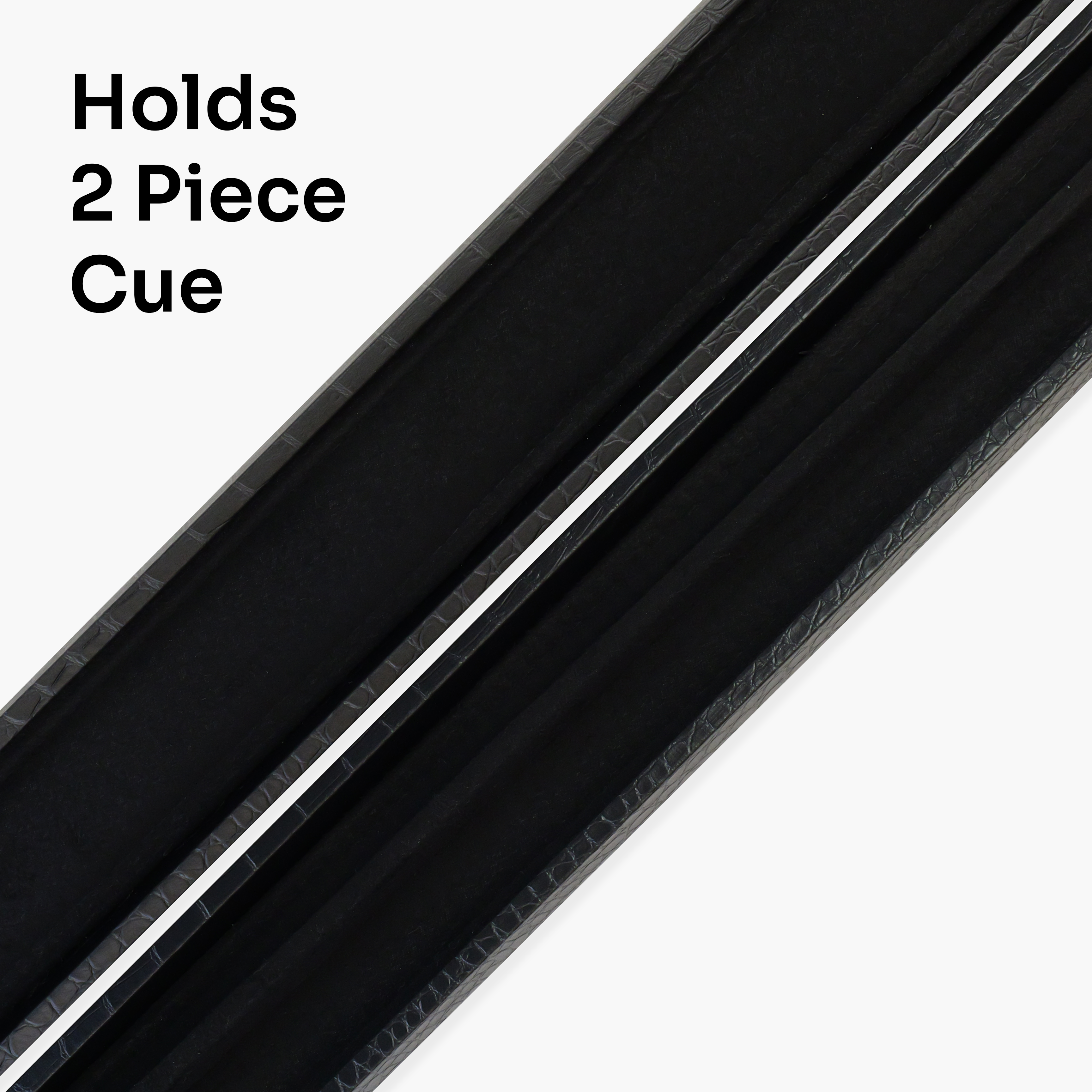 Jonny 8 Ball Black Croc 2-piece cue case