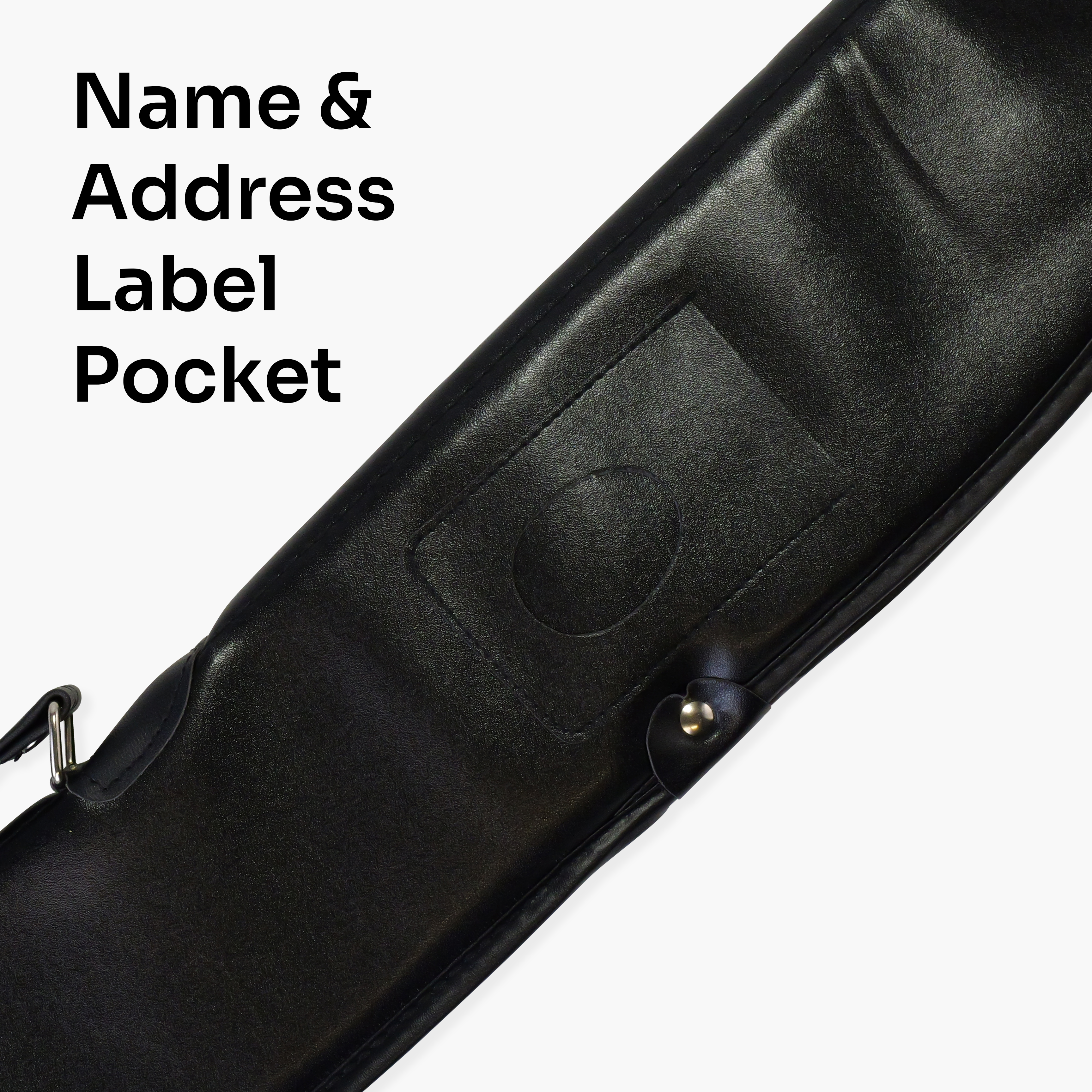 Economy black vinyl 57-inch cue case