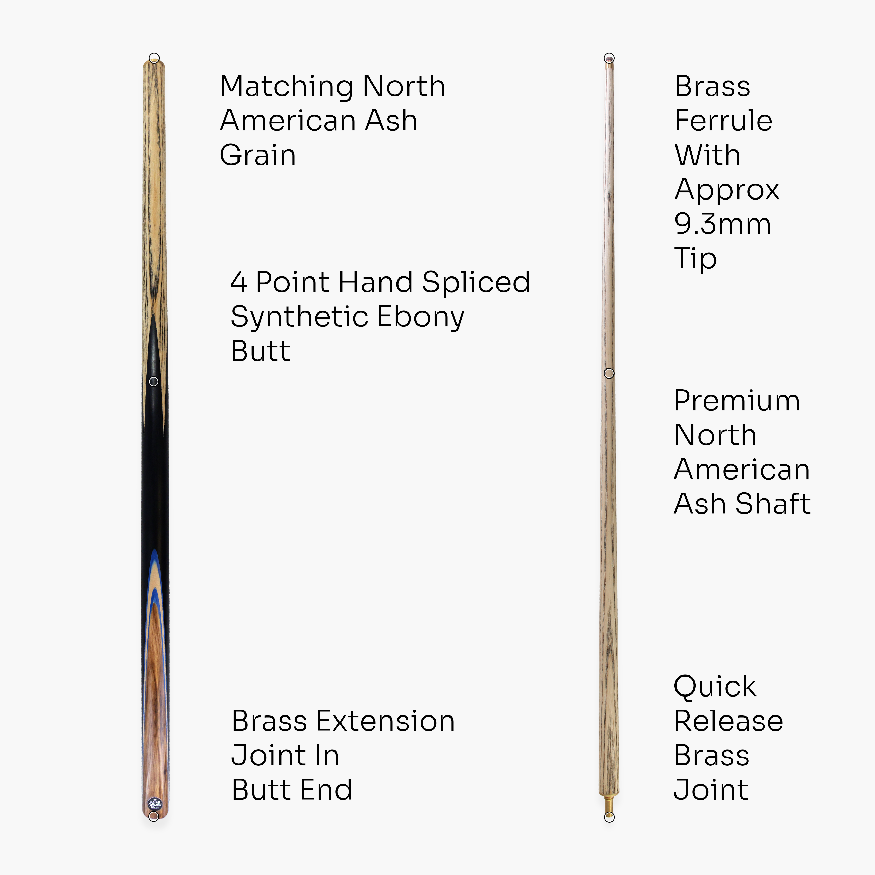 Baize Master Challenger 57-inch 2-piece cue