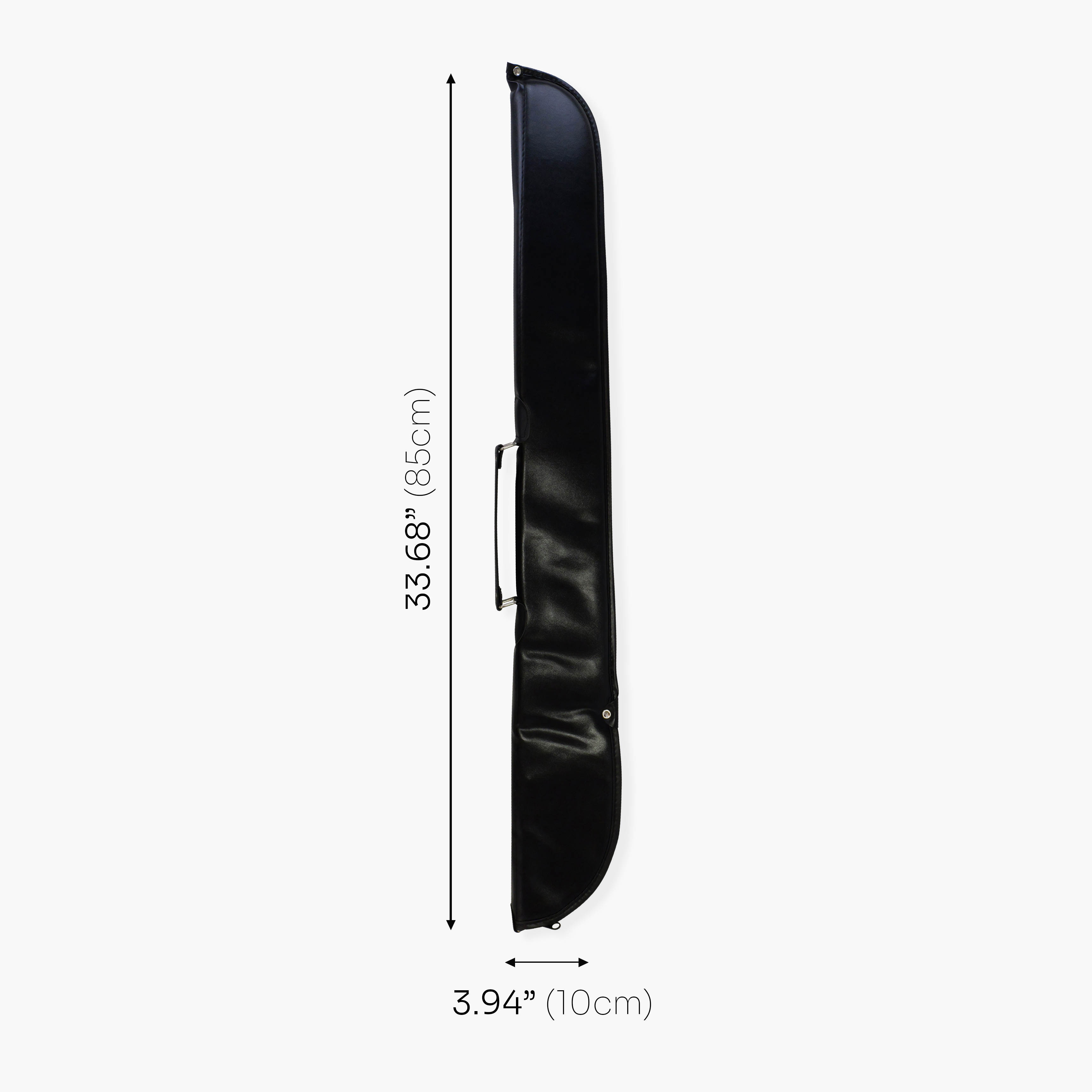 Economy black vinyl 57-inch cue case