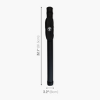 Jonny 8 Ball Black Tubular Cue Case + Shoulder Strap - Holds 2pc Snooker or Pool Cue