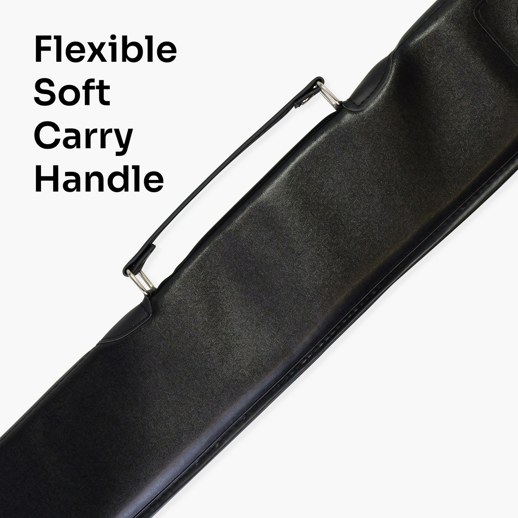 Economy black vinyl 57-inch cue case
