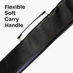 Economy black vinyl 57-inch cue case