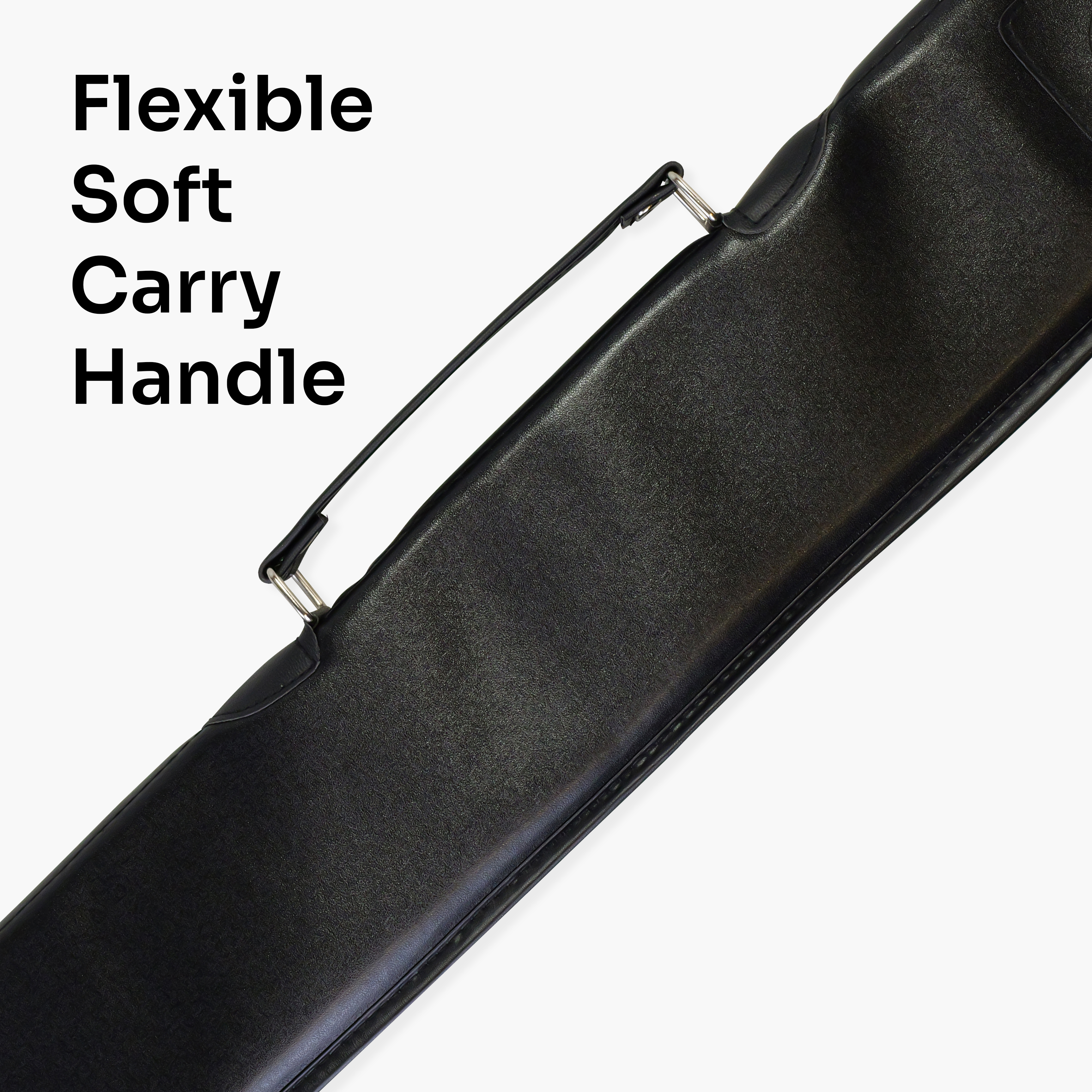 Economy black vinyl 57-inch cue case