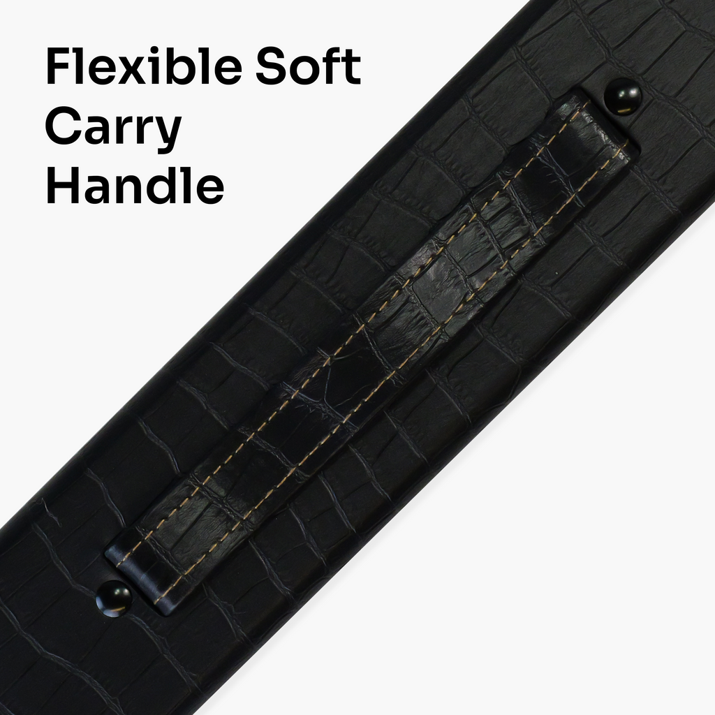 Jonny 8 Ball Black Croc 2-piece cue case