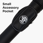 Jonny 8 Ball Black Tubular Cue Case + Shoulder Strap - Holds 2pc Snooker or Pool Cue