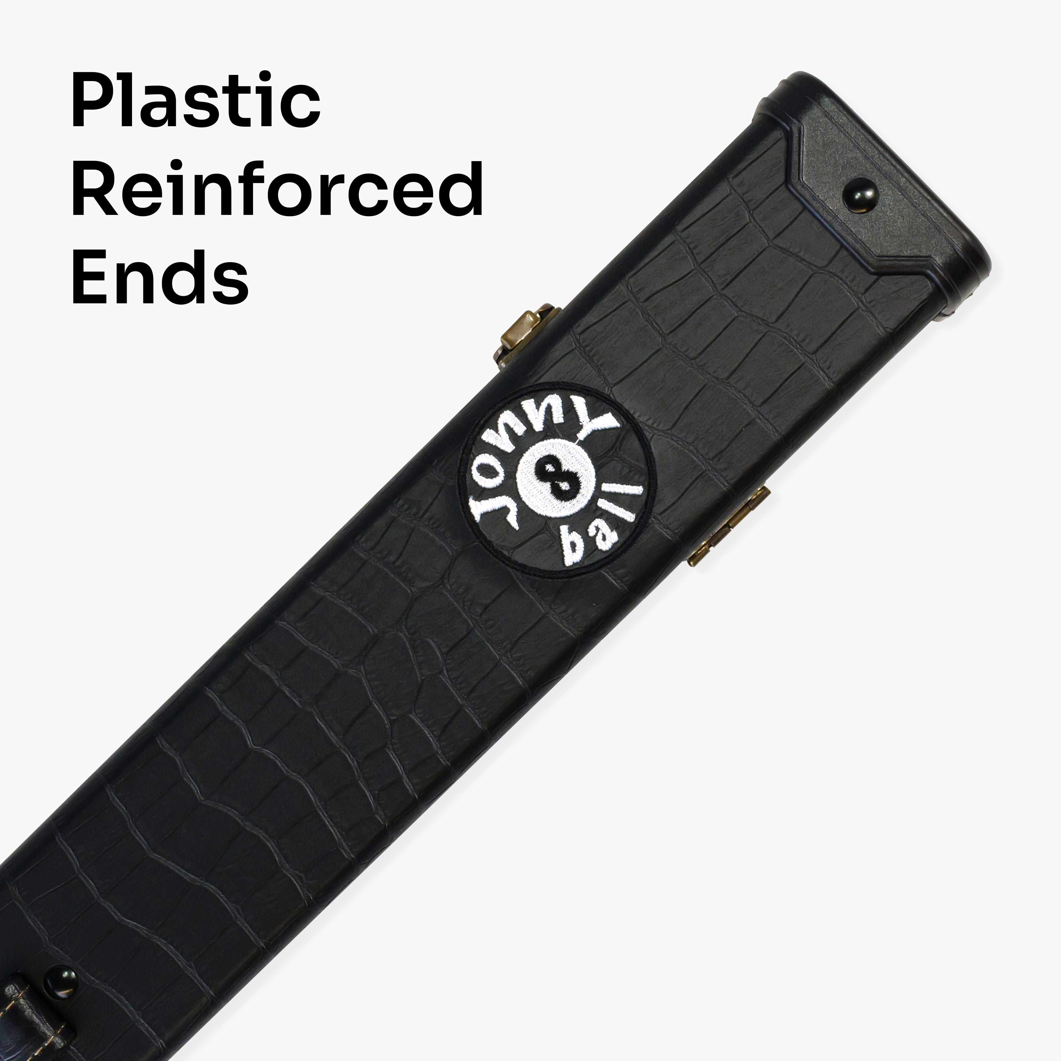Jonny 8 Ball Black Croc 2-piece cue case