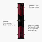 Baize Master Arrow 2-piece cue case