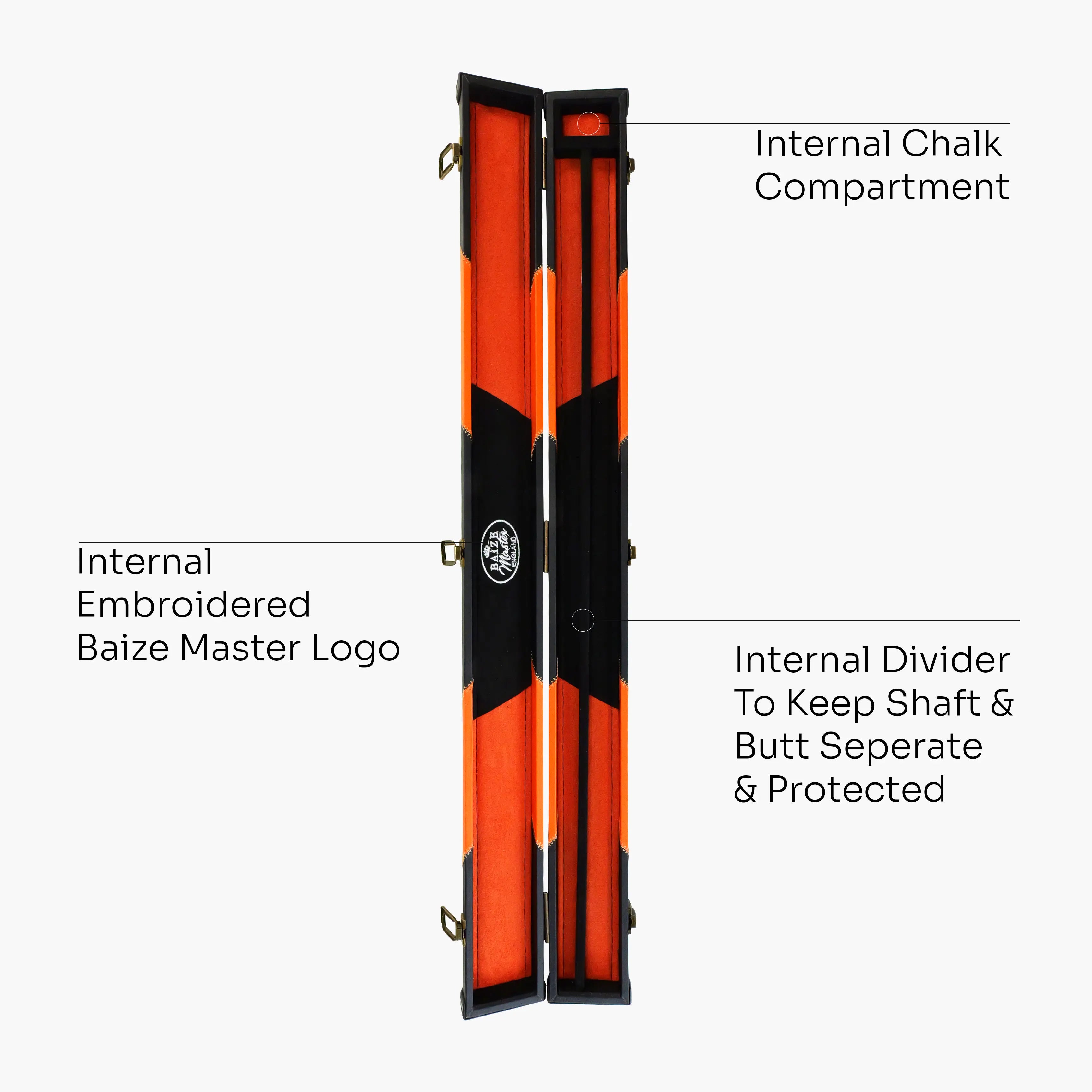 Baize Master Arrow 2-piece cue case