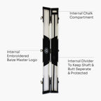 Baize Master Arrow 2-piece cue case