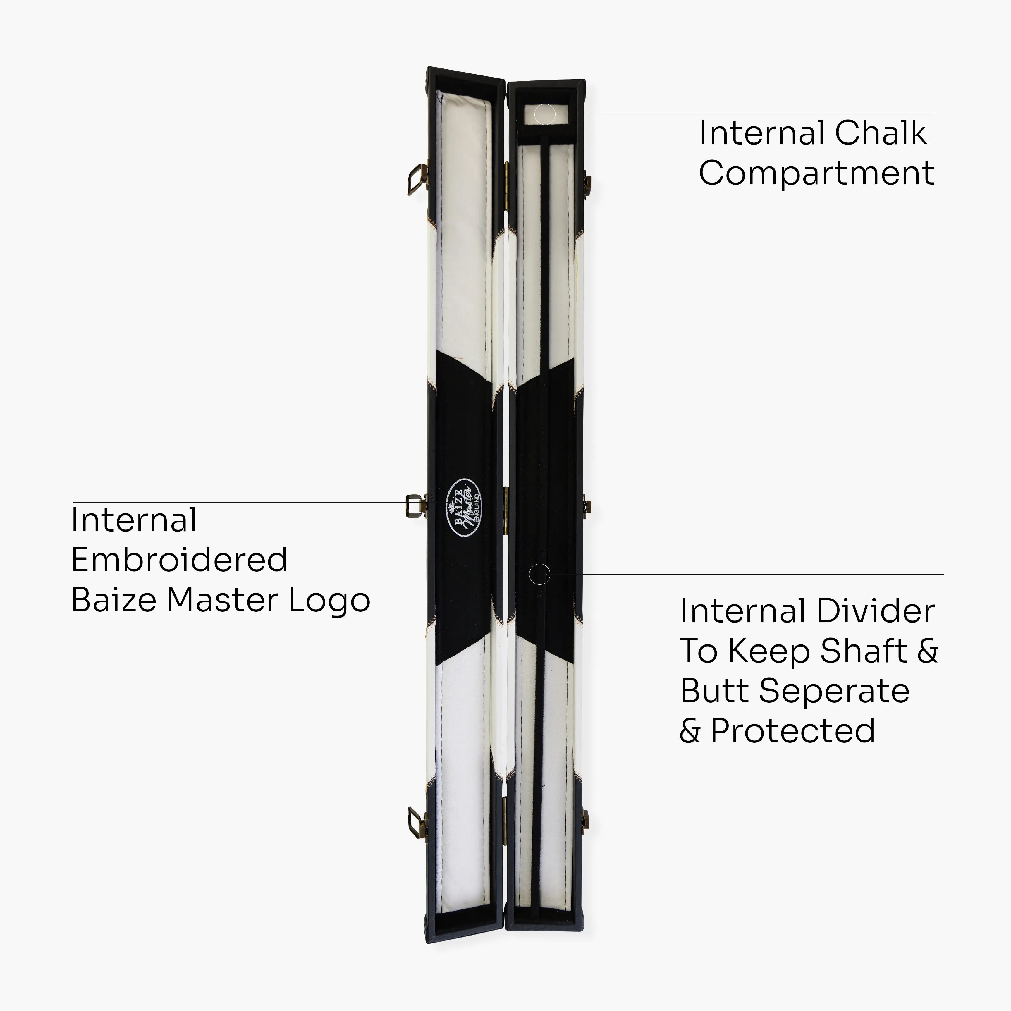 Baize Master Arrow 2-piece cue case