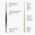 Baize Master Challenger 57-inch 2-piece cue