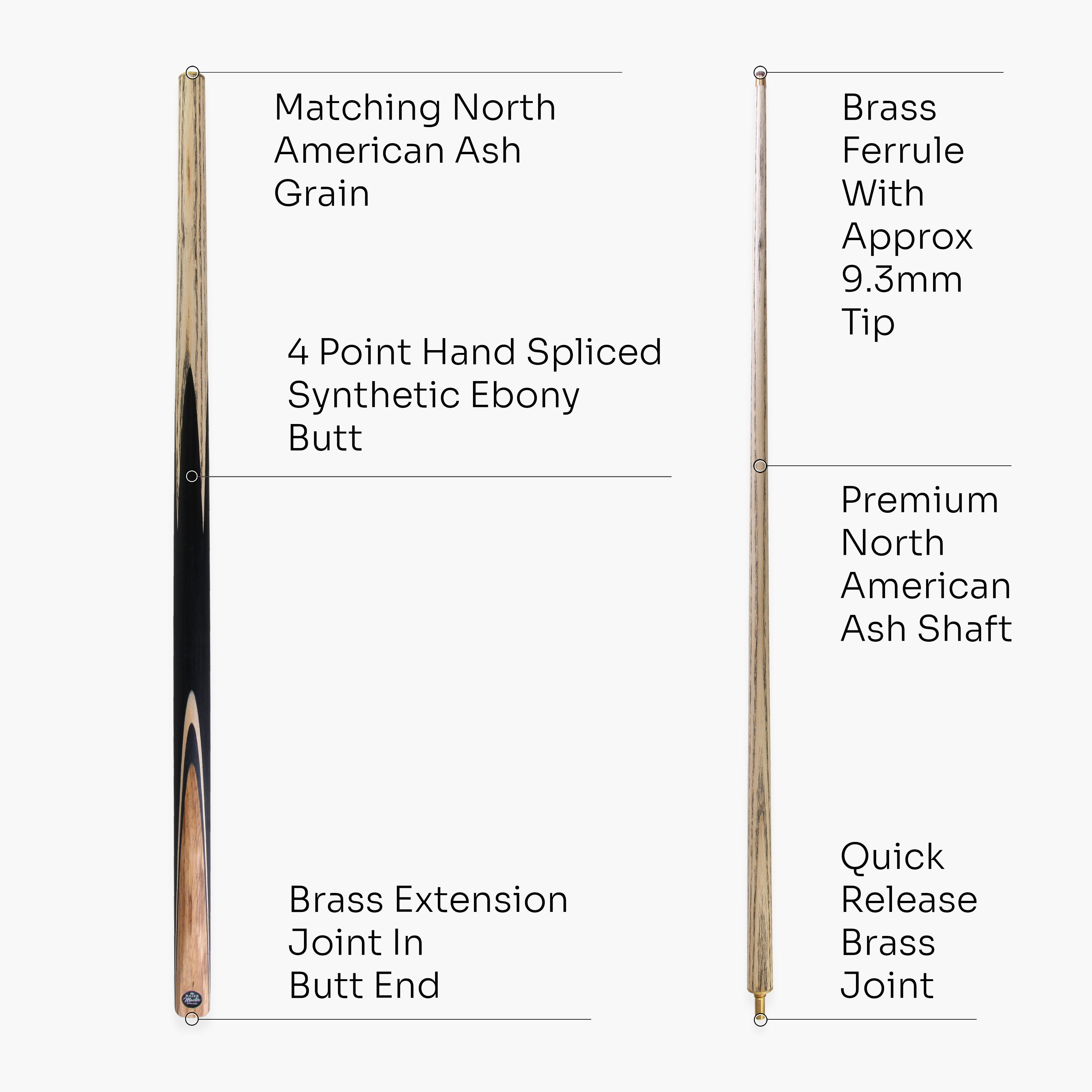 Baize Master Challenger 57-inch 2-piece cue