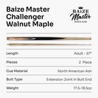 Baize Master Challenger 57-inch 2-piece cue