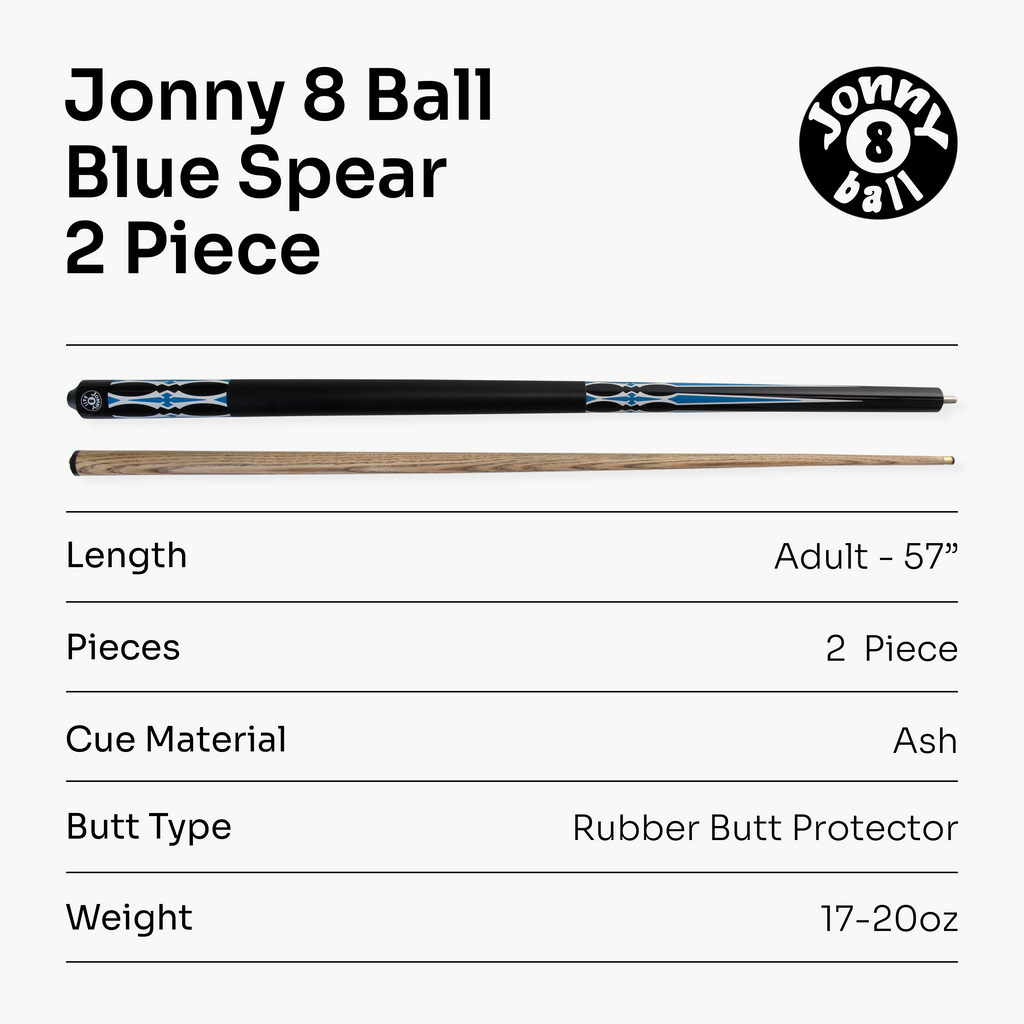 Jonny 8 Ball Riss 57-inch 2-piece pool cue