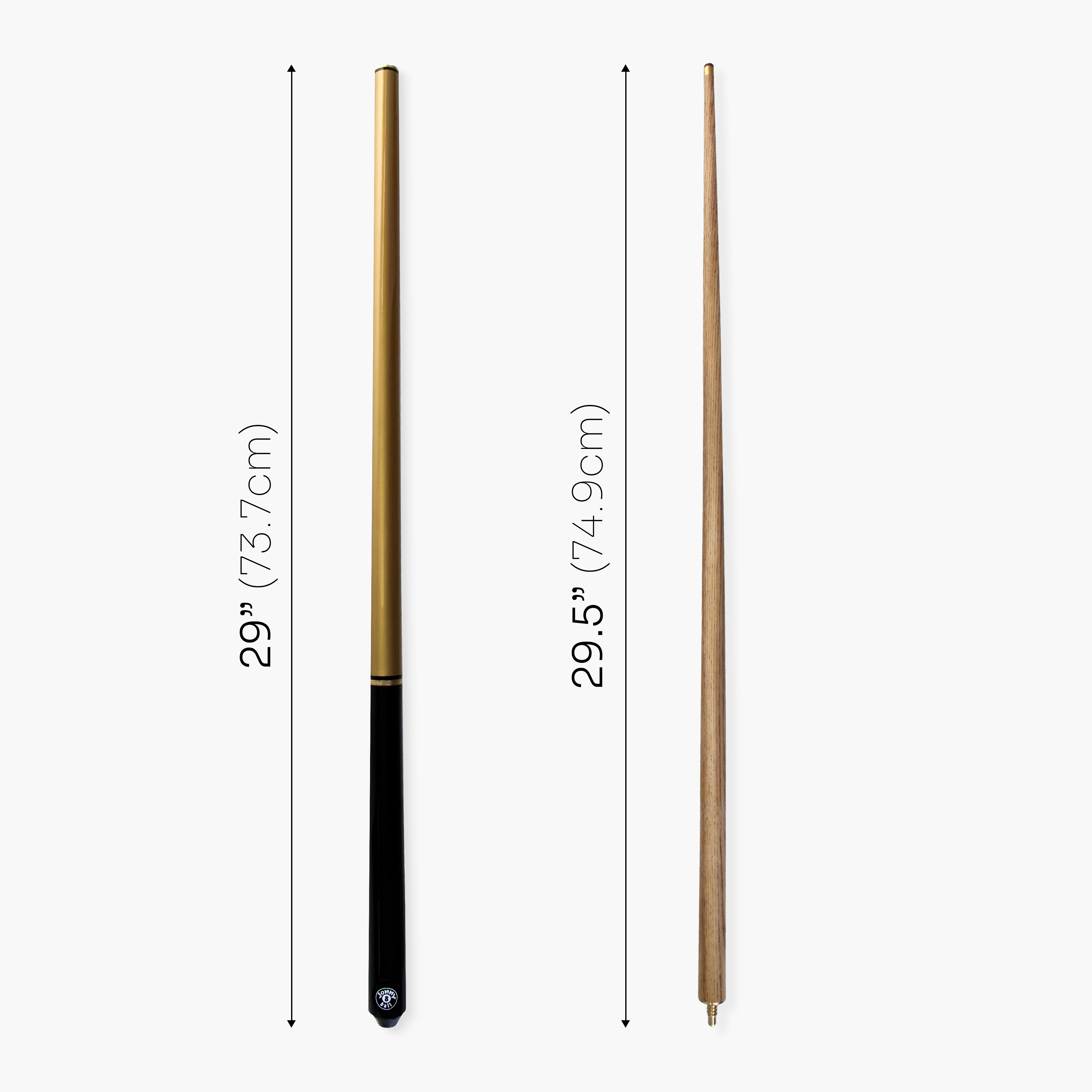 Jonny 8 Ball TRIAD 57 Inch 3 Piece Snooker Pool Cue 9.5mm Tip - Shorten to 39 Inch