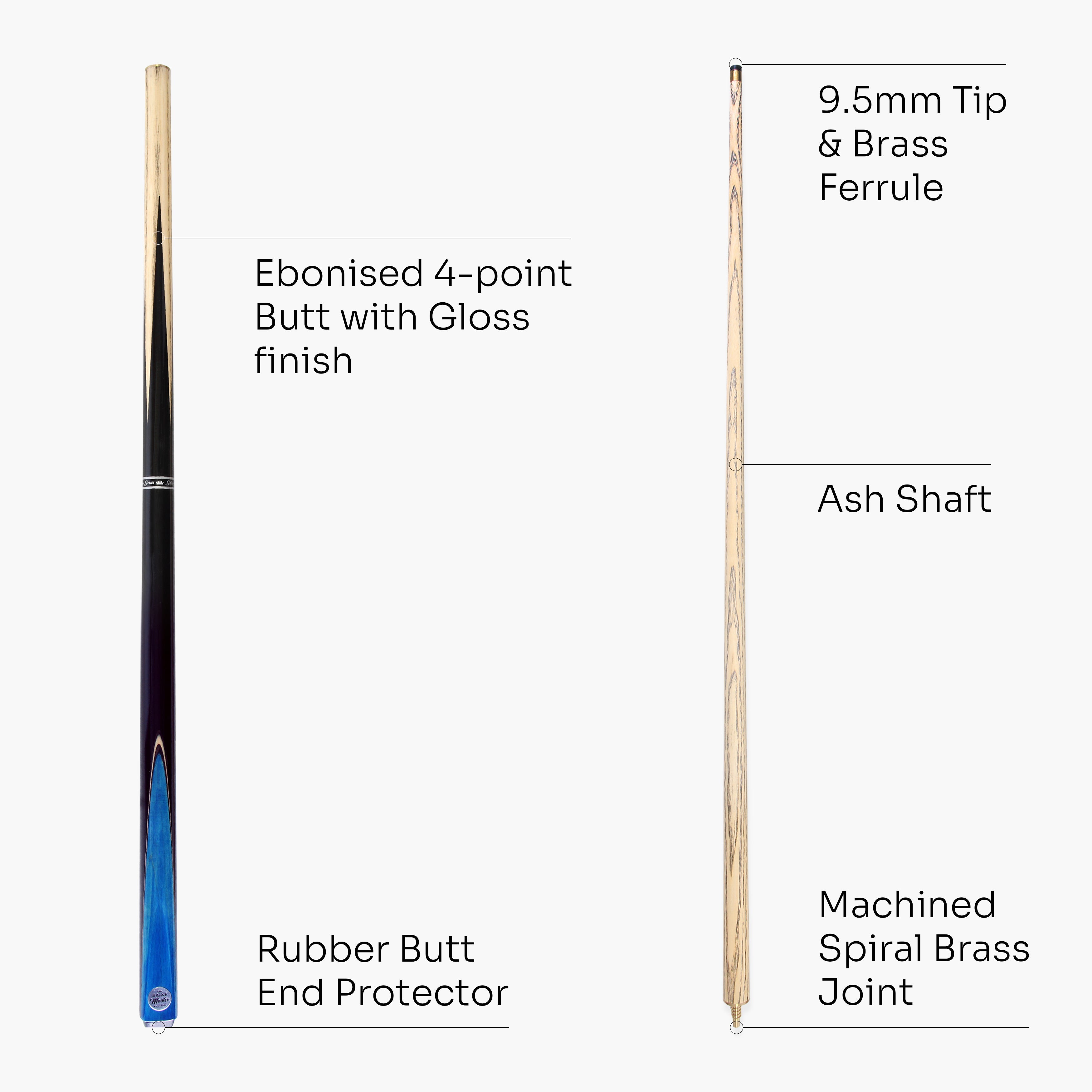 Baize Master Conquest 42-inch junior 2-piece cue