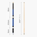 Jonny 8 Ball adjustable 4-piece cue with spare tips