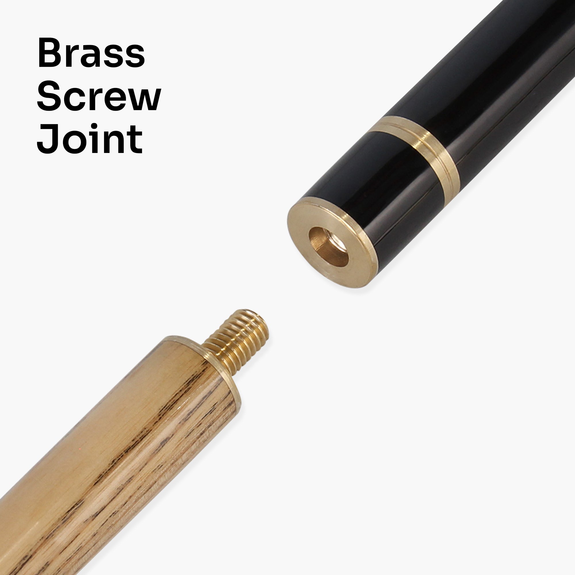 Jonny 8 Ball BLUE INCA 10mm Tip, Adjustable 4 Piece Ash Pool Cue shorten to 45"