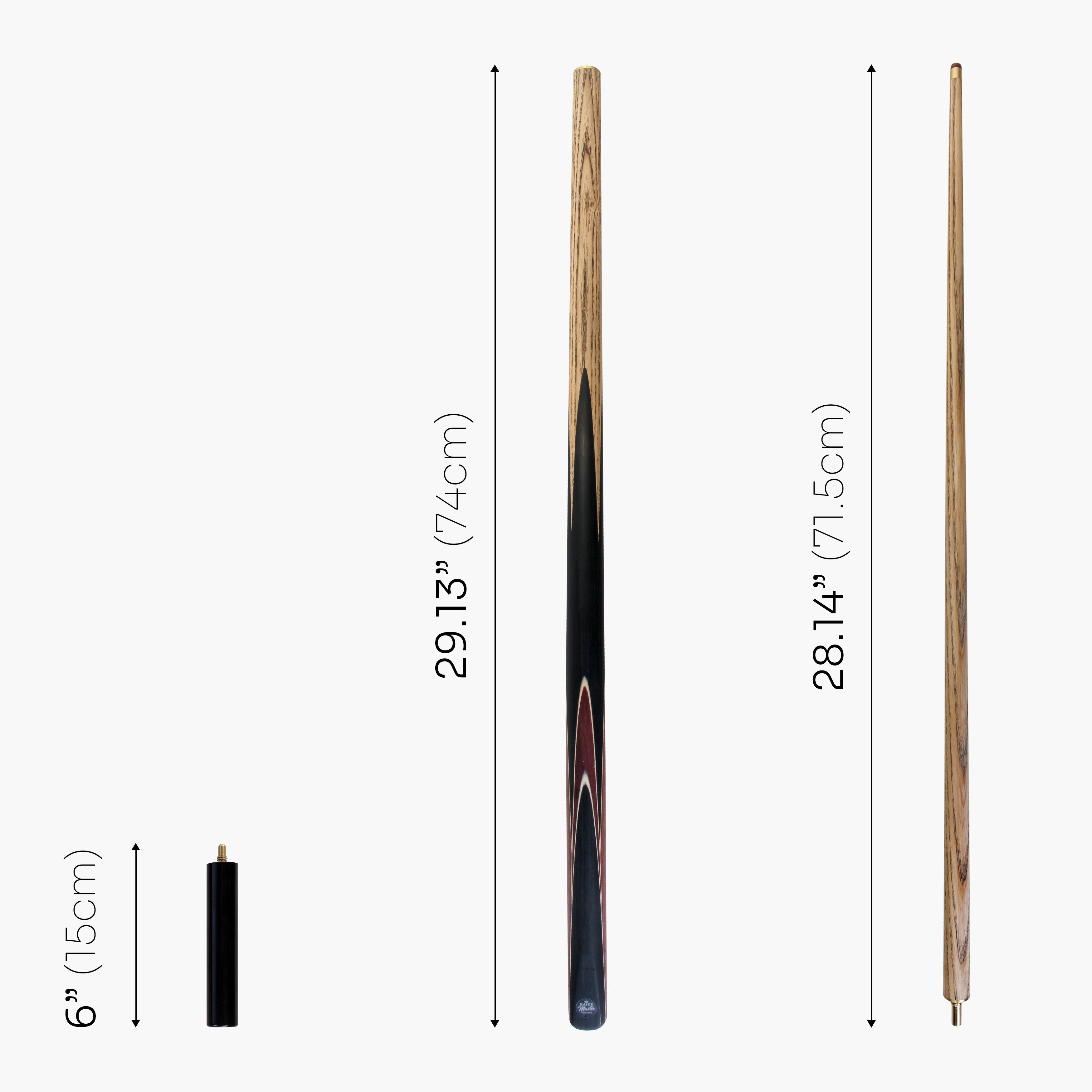 Baize Master Crucible 57-inch cue and case set