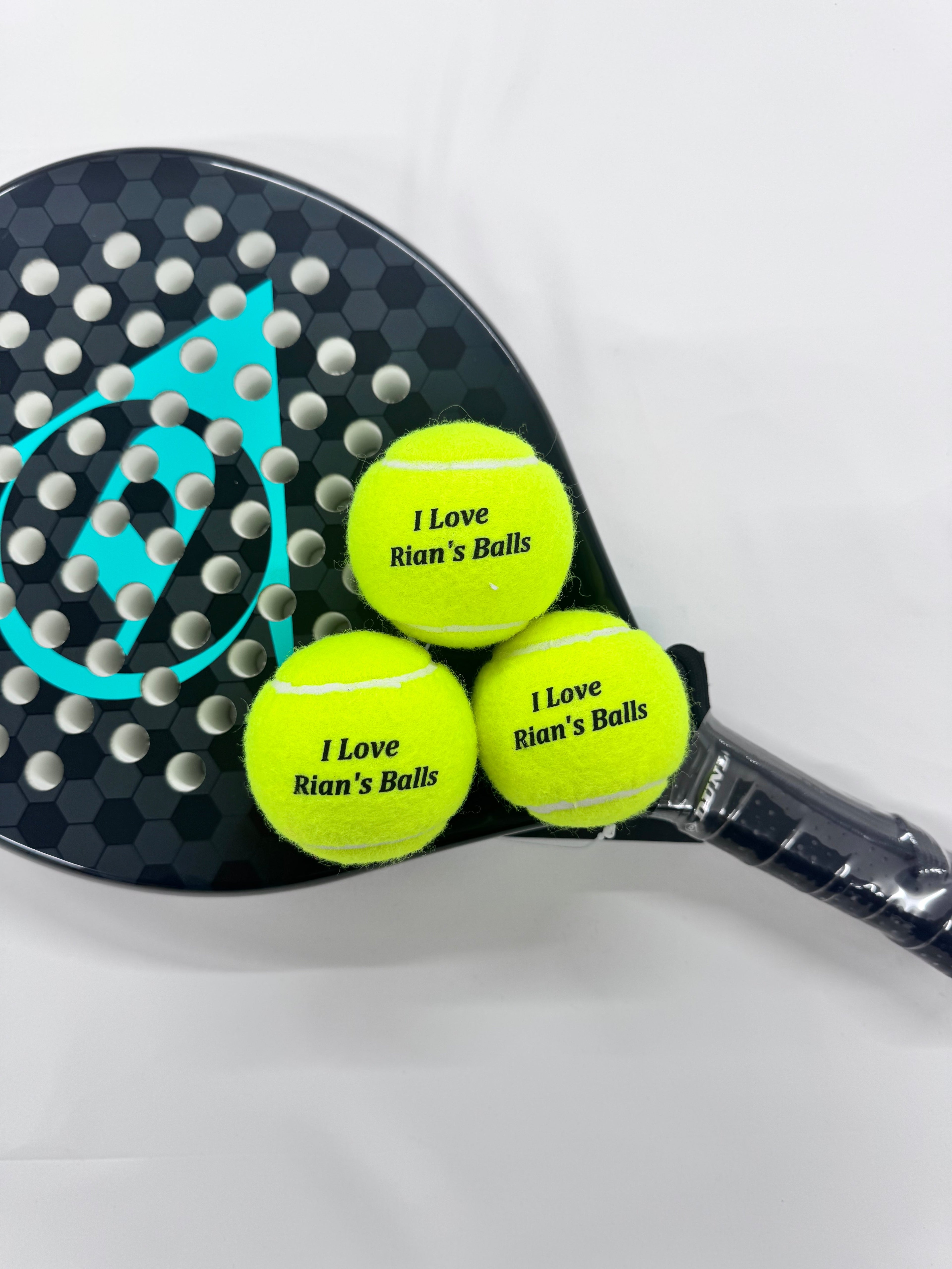 Namethatball - Personalised Padel Balls - Standard text edition