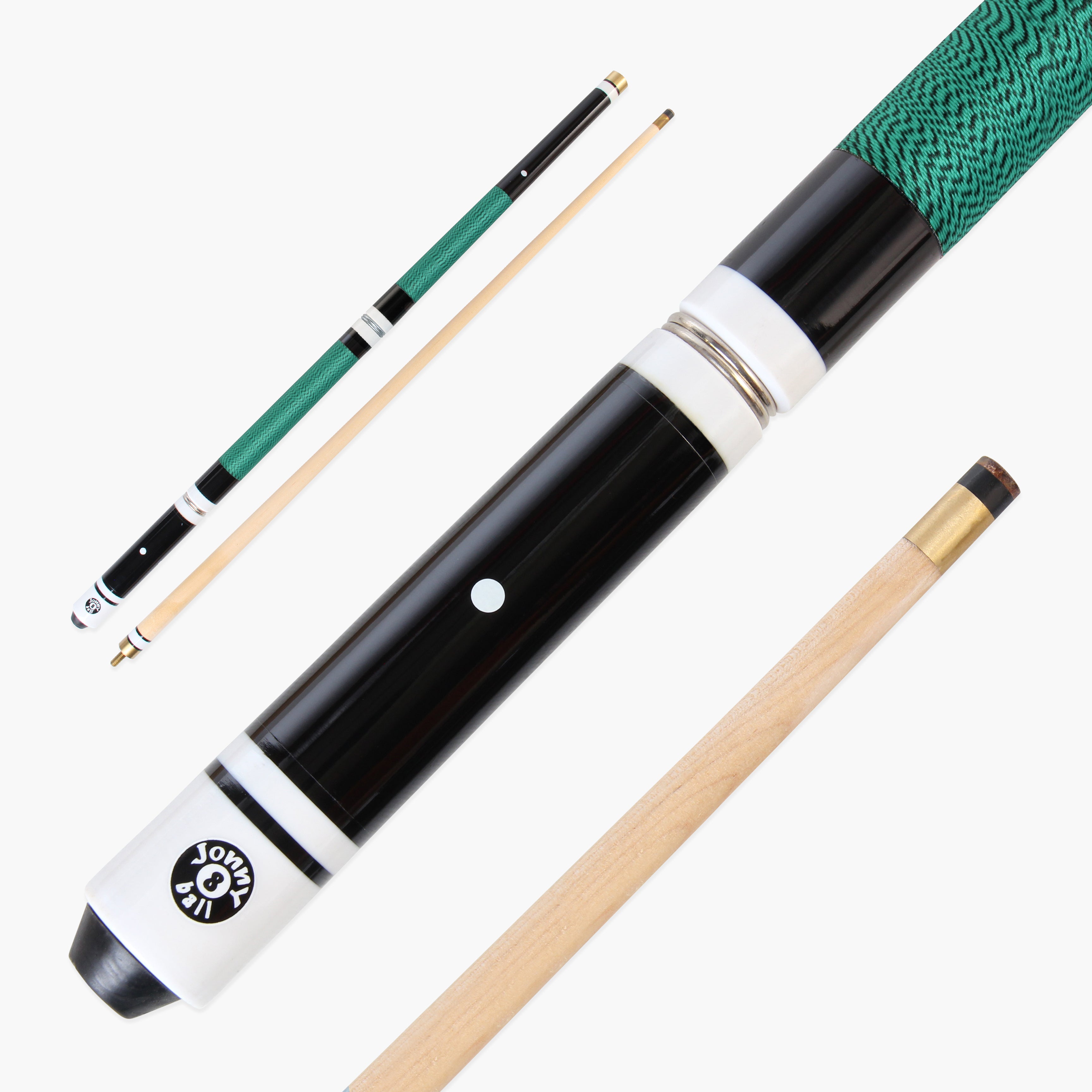 Jonny 8 Ball adjustable 4-piece cue with spare tips