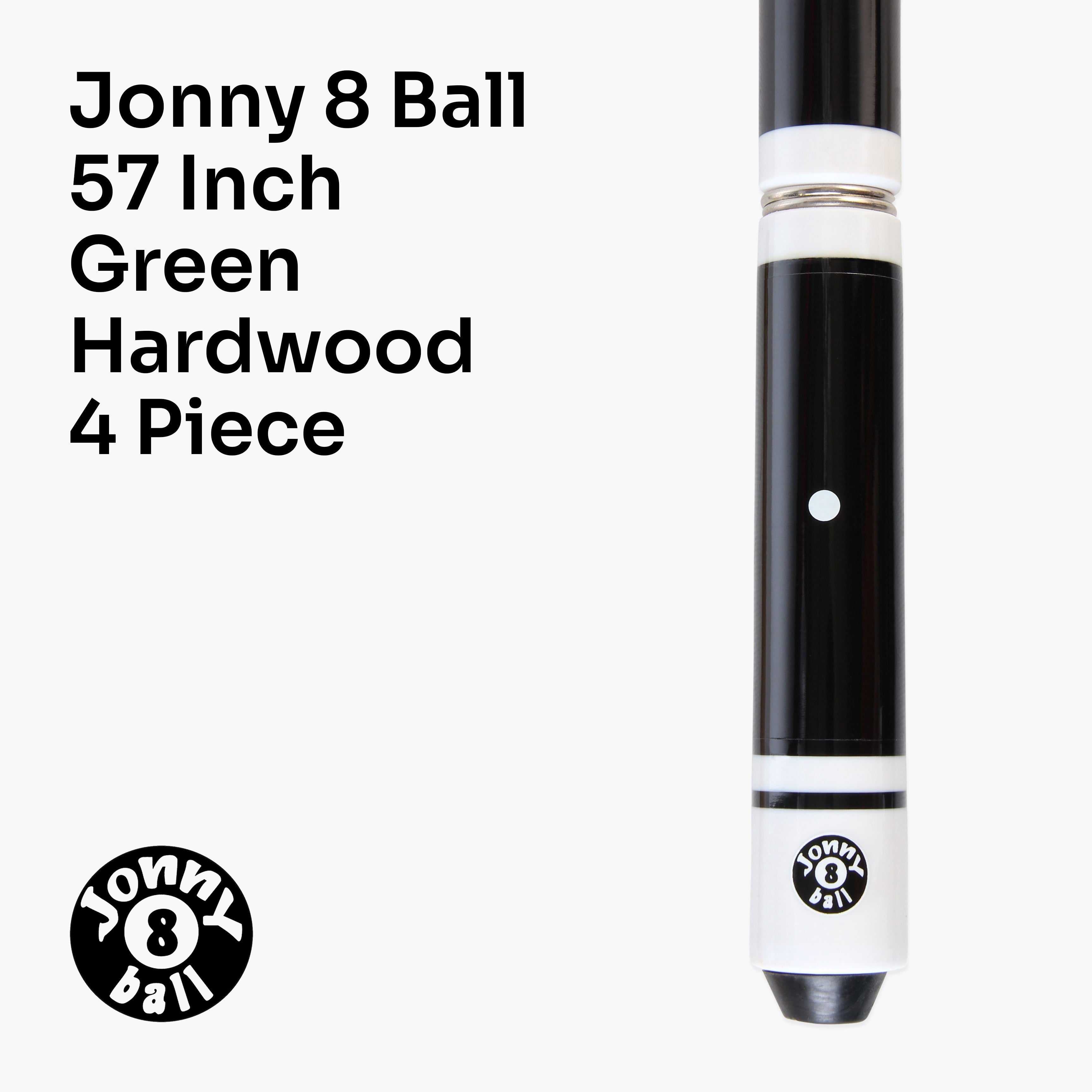 Jonny 8 Ball adjustable 4-piece cue with spare tips