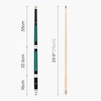 Jonny 8 Ball adjustable 4-piece cue with spare tips