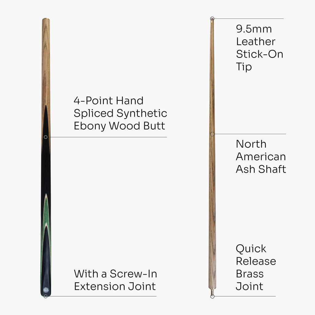 Baize Master Crucible 57-inch cue and case set